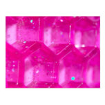 Colmenas rosadas abstractas postal
