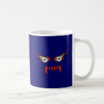 Colmillos de los ojos el flamear de Flammenaugen R Taza De Café