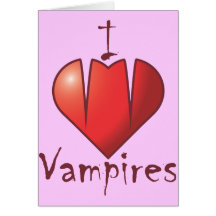 Colmillos del corazón: Amo a vampiros Tarjetas