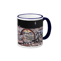 Colonización de la luna taza de café