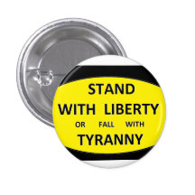 Coloqúese con libertad o caiga con la tiranía Butt Pin