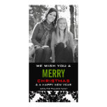 Color blanco y negro clásico del personalizar del  tarjeta fotografica personalizada