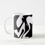 Color blanco y negro del Remolino-Personalizable Taza