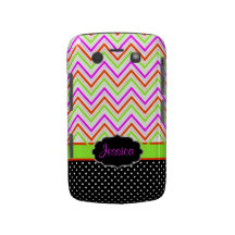 Color de fondo de neón de PixDezines Chevron color Blackberry Bold Cárcasas