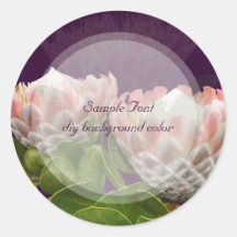 Color de fondo del rey protea/DIY de PixDezine Mau Pegatina