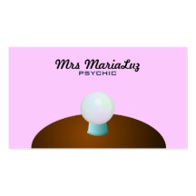 Color de fondo psíquico de tarjetas de visita camb