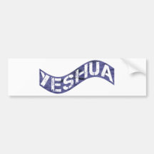 Color de malva de Yeshua Drapeau Pegatina De Parachoque