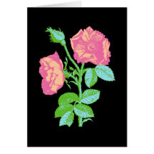 Color de rosa en colores pastel felicitacion 