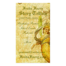 Color de rosa envejecida del Faery Plantillas De Tarjetas De Visita