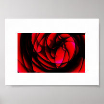 Color de rosa fracturada poster