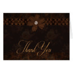 Color de rosa ingleses - Brown - le agradecen card Tarjeton