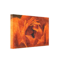 Color de rosa lona envuelta para galerías