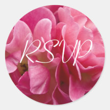 Color de rosa:: Pegatina de RSVP