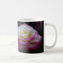 color de rosa poner crema con la taza rosada de lo