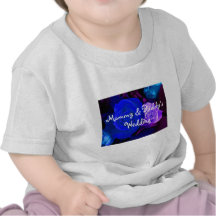 Color de rosa púrpura azul camisetas