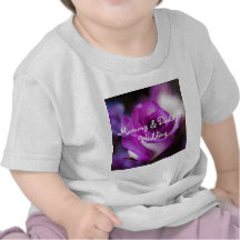 Color de rosa púrpura camiseta