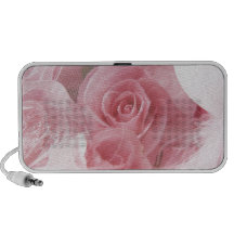 Color de rosa rosado suave altavoz de viajar