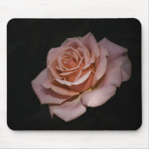 Color de rosa rosado tapetes de ratón