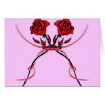 Color de rosa tarjetas