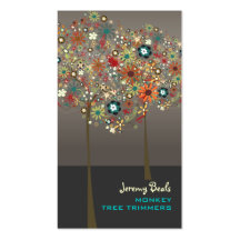 ¡Color del otoño Blooms/DIY del vintage de PixDezi Tarjetas De Negocios