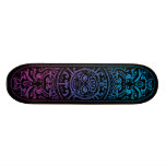 Color tribal polinesio de la cara monopatines personalizados