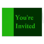 Color verde de la invitación del fiesta felicitaciones
