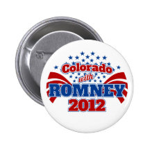 Colorado con Mitt Romney 2012 Pin