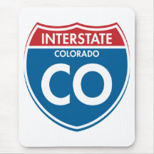Colorado de un estado a otro CO Alfombrillas De Ratón