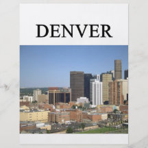 Colordo de DENVER Tarjeton