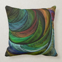 Coloree la almohada de tiro del arte abstracto de 