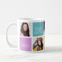 Coloree la foto multi de encargo del graduado pers taza
