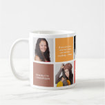 Coloree la foto personal marrón del personalizado  taza