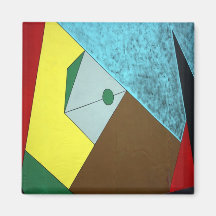 Colores abstractos imán de frigorifico