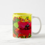Colores alegres del jardín taza de café