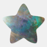 Colores asombrosos en pegatina de la estrella de O