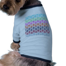 Colores de descoloramiento del damasco colorido el ropa de mascota