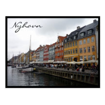 colores de Dinamarca del nyhavn Postal