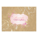 Colores de fondo del vintage roses/DIY de PixDezin invitaciones