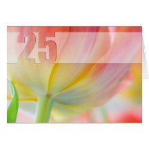 Colores de la primavera - 25ta tarjeta de cumpleañ