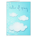 Colores de la primavera, tarjeta