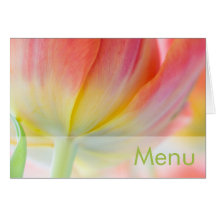 Colores de la primavera • Tarjeta del menú