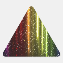 Colores del arco iris calcomanía triangulo