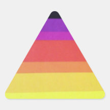 colores del arco iris del colorfull pegatina trianguladas personalizadas