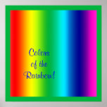 Colores del arco iris posters