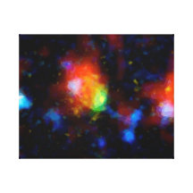 Colores del cielo nocturno lona envuelta para galerías