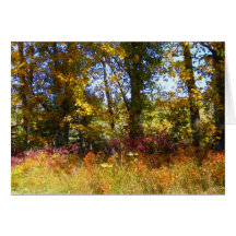 Colores del otoño tarjeta