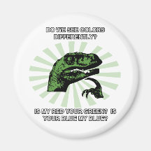 Colores divertidos de Philosoraptor Imán