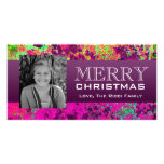 Colores exóticos tarjeta fotografica personalizada