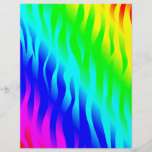 Colores llameantes del arco iris de Psychadelic Tarjeta Publicitaria
