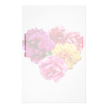 Colores mezclados del corazón del clavel  papeleria